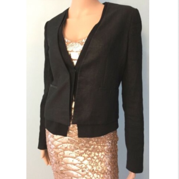 Women's Fiona Elie Tahari Snap Blazer Jacket 4 - Picture 2 of 6
